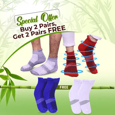 Bamboo Compression Socks Buy 2 Get 2 Pair Free (CS07)