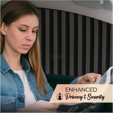 Magnetic Car Side Window Sunshade Curtains - Pack Of 4