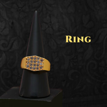 2 Golden Chain + Bracelet + Ring + Free Watch (2GCBRW13)