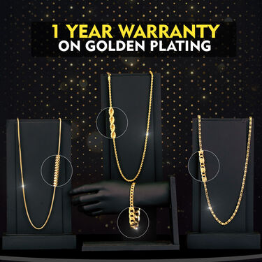3 Golden Chain + Bracelet (MGJ31)