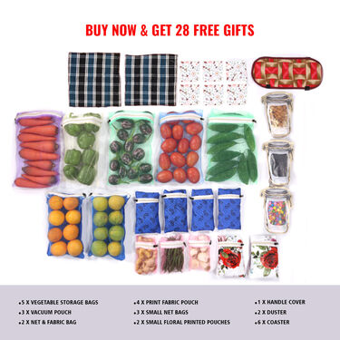 7 Pcs Classic Fridge Cover Set with 28 Free Gifts (7SF4)