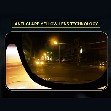HD Night Vision Wrap Around Goggles With Safety Free Night light For Helmet (NVNLH)