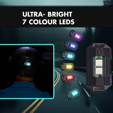 HD Night Vision Wrap Around Goggles With Safety Free Night light For Helmet (NVNLH)
