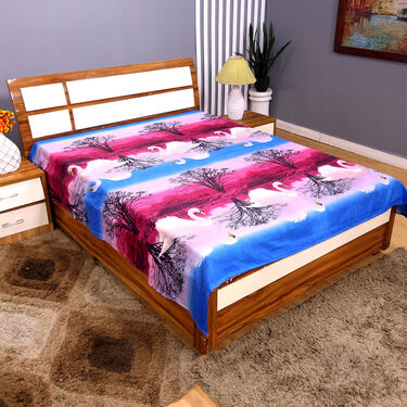 Pack of 12 New Nature Print Double Bedsheets (12BS6)