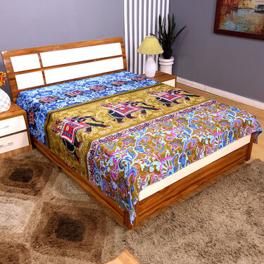 Pack of 12 New Nature Print Double Bedsheets (12BS6)