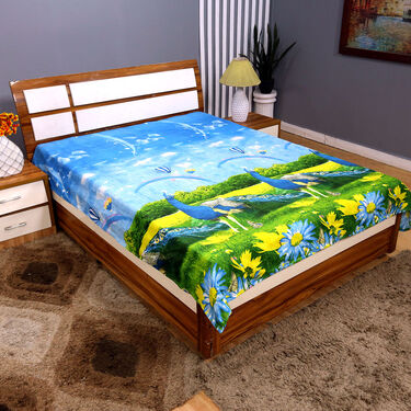 Pack of 12 New Nature Print Double Bedsheets (12BS6)