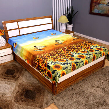 Pack of 12 New Nature Print Double Bedsheets (12BS6)