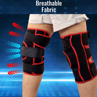 Pack of 2 Magnetic Knee Support for Pain Relief with Hinge (PRS18)