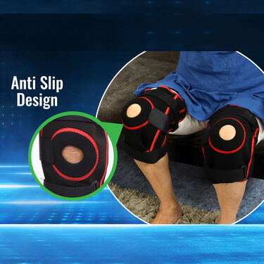 Pack of 2 Magnetic Knee Support for Pain Relief with Hinge (PRS18)