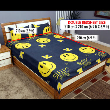Pack of 5 Classic Dreams Double Bedsheets Set + 1 Double Bedsheet Set Free (5BS8+1)