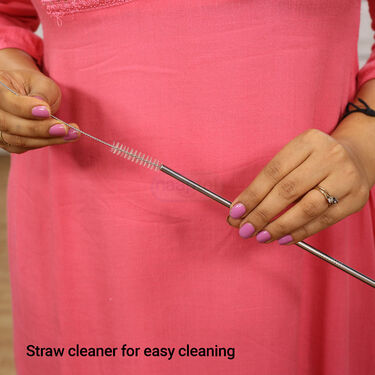 Fruit Juicer + Collapsible Glass + 4 Straws & Straw Cleaner (FJ11)