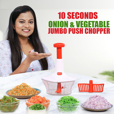 10 Seconds Onion & Vegetable Jumbo Push Chopper (PC5)