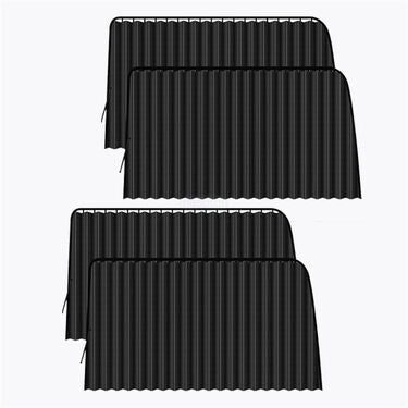 Magnetic Car Side Window Sunshade Curtains - Pack Of 4