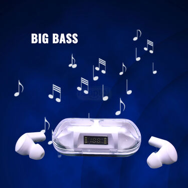 Transparent Capsule Shape Earpods With Charging Case (TWS72)