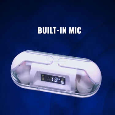 Transparent Capsule Shape Earpods With Charging Case (TWS72)