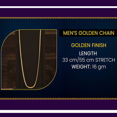 2 Golden Chain + Bracelet + Ring + Digital Watch (2GCBRW3)