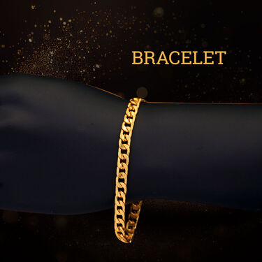 2 Golden Chain + Bracelet + Ring + Free Watch (2GCBRW17)