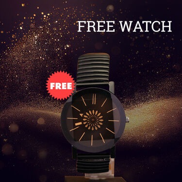 2 Golden Chain + Bracelet + Ring + Free Watch (2GCBRW17)
