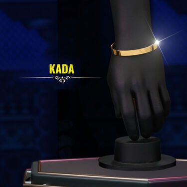 2 Golden Chain + Kada + Pendant + Ring (MGJ32)