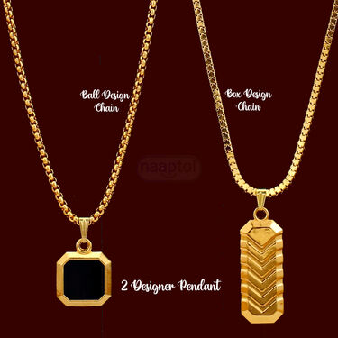 2 Golden Chain with Pendant  (MGJ38)
