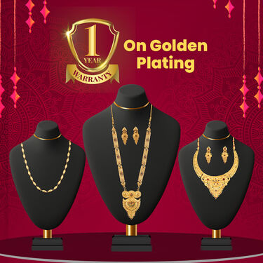 2 Golden Jewellery Sets with Free Golden Chain (2GJ1FC2)