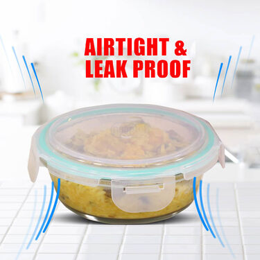 2 Premium Leakproof Glass Lunch Box (2GLBB)