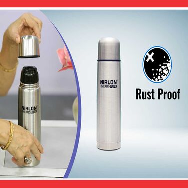 24 Hours Hot or Cold Insulated Flask + Double Wall Cup