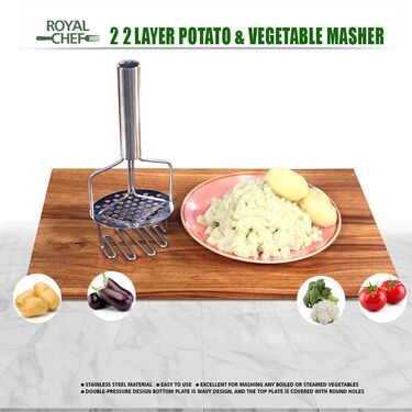 Royal Chef 2 Layer Potato & Vegetable Masher