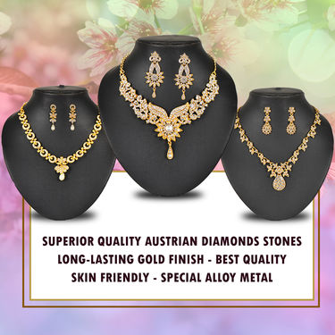 3 Austrian Diamond Jewellery Sets (3AUD1)