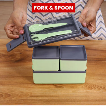 3 Compartment Lunch Box - Buy 1 Get 1 Free (3CRTB)