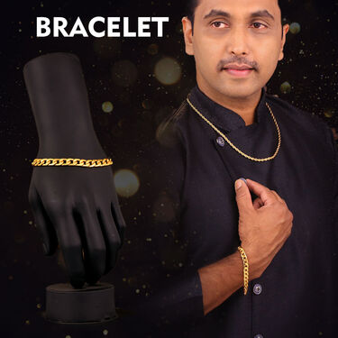 3 Golden Chain + Bracelet (MGJ31)