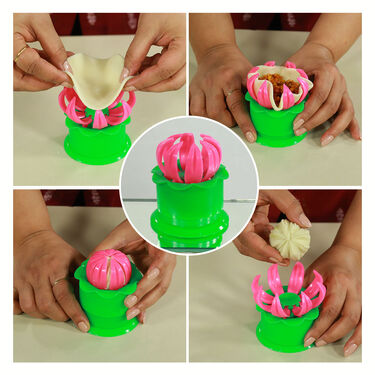 3 in 1 Puri Kachori & Gujiya Maker + Free 4 Pcs Snack Maker (PKG3)