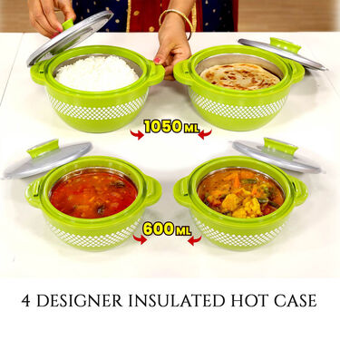 4 Designer Insulated Hot Case with 7 Free Gifts (4ICW7FG)