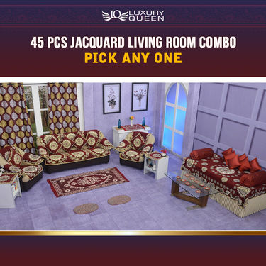 45 Pcs Jacquard Living Room Combo - Pick Any One