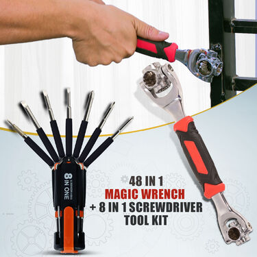 48 in 1 Magic Wrench + 8 in 1 Screwdriver Tool Kit (HT14)