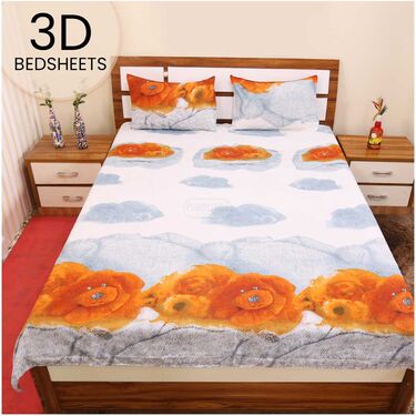 Pack Of 5 Nature Double Bed Sheets Set + 1 Double Bed Sheet Set Free (5BS10+1)