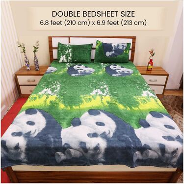 Pack Of 5 Nature Double Bed Sheets Set + 1 Double Bed Sheet Set Free (5BS10+1)