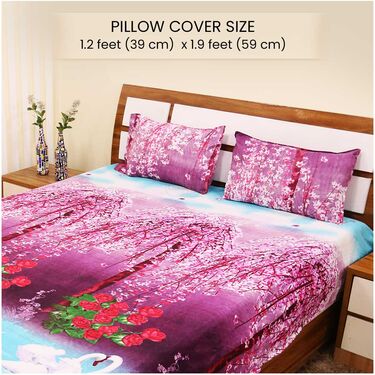 Pack Of 5 Nature Double Bed Sheets Set + 1 Double Bed Sheet Set Free (5BS10+1)