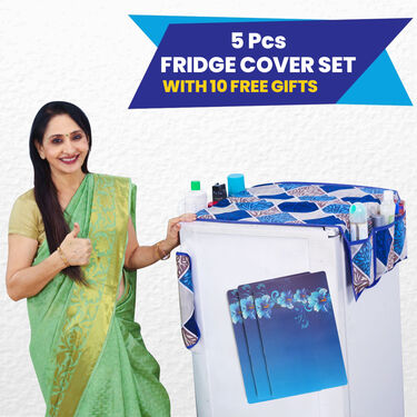 5 Pcs Fridge Cover Set With 10 Free Gifts (5FC1)