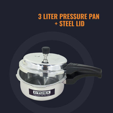 5 + 3 Ltr Pressure Cooker & Pressure Pan Combo + Free Idli Rack + Free Chirata + Free Puttu Maker (1PC1PP2)