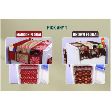 7 Pcs Decorative Fridge Cover Combo with 20 Free Gifts (7F4)