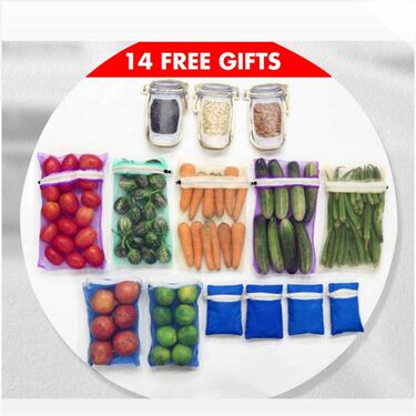 7 Pcs Leaves Fridge Cover Set with 14 Free Gifts