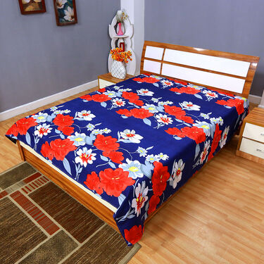 Pack of 8 Floral Delight Double Bedsheets with 4 Filled Pillows (8BS4P1)