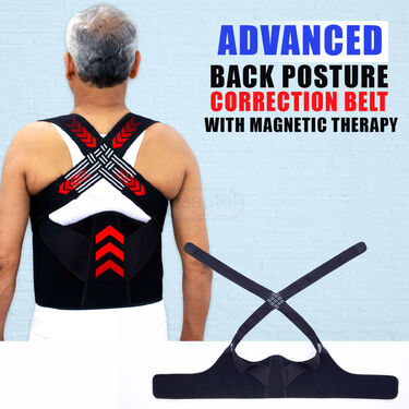 Advance Back Posture Correction Belt With Magnetic Therapy (PRS95)