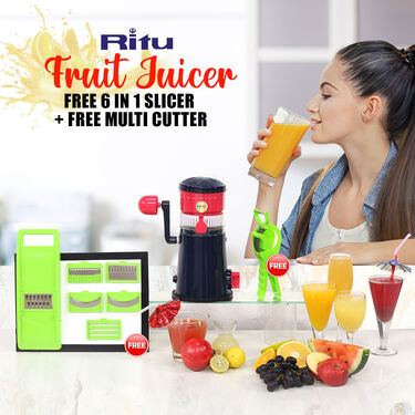 All Season Fruit Juicer + Free 6 in 1 Slicer + Multi Cutter (FJ8)