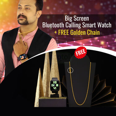 Smart Watch I8 With Free Golden Chain