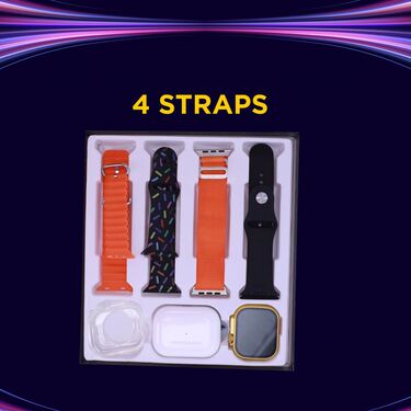 4 in 1 Big Screen Bluetooth Calling Smart Watch With Free Wireless Bluetooth Earpods (BCSW31)