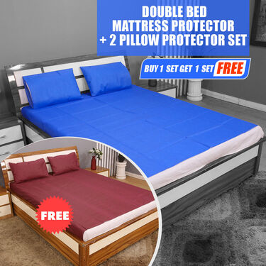 Buy 1 Get 1 Double Mattress Protector Sheet with 2 Pillow Protector Free (DMP6)