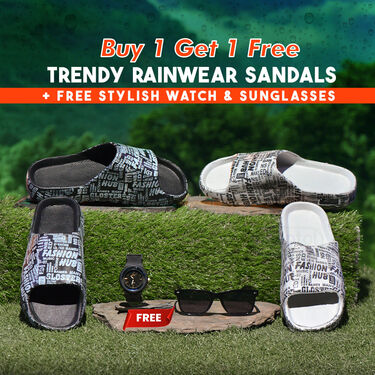 Buy 1 Get 1 Trendy Rainwear Sandals + Free Stylish Watch And Sunglasses (RSC2)