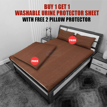 Buy1 Get 1 Washable Urine Protector Sheet with 2 Pillow Protector Free (DMP5)